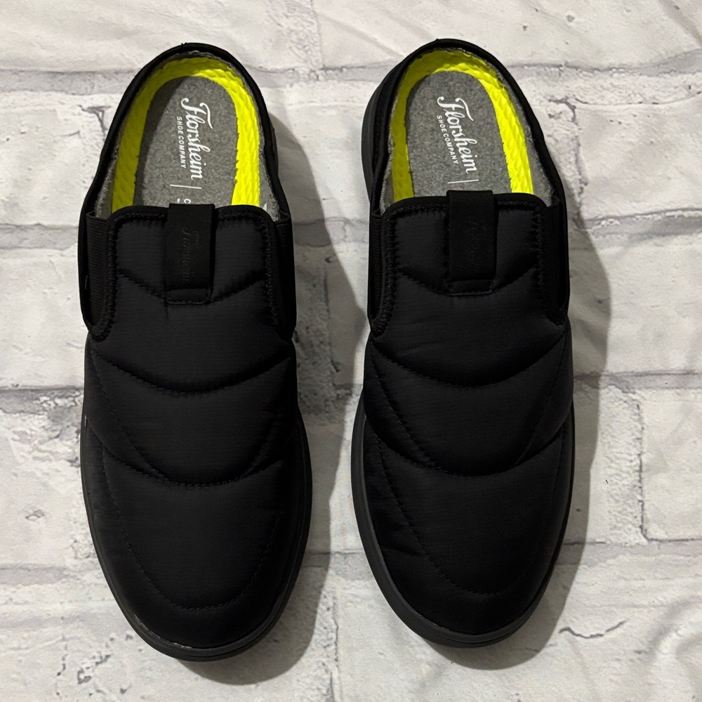 Florsheim Black Quilted Slip-On Loafers